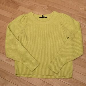 White House Black Market Ribbed Cashmere Crew Neck Sweater